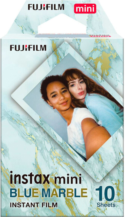 Instax Mini Film t/ Instax Mini Camera (10pk) Blå marmor