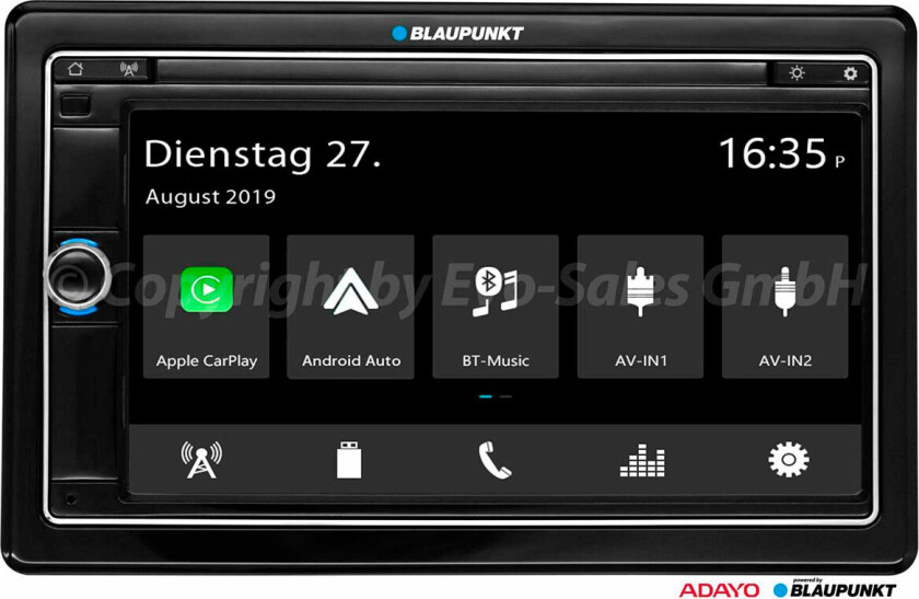 Oslo 590 Bluetooth bilradio m/DAB+ (USB/3,5 mm)