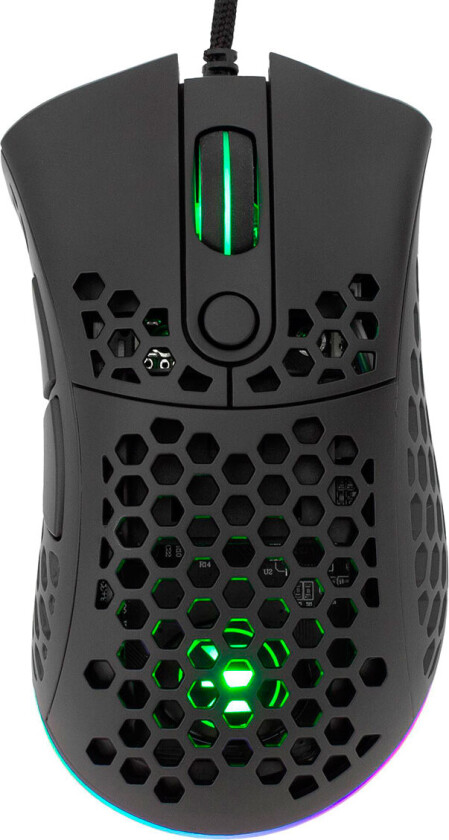 EShark ESL-M6 Shuriken spillmus - 1,8m (19000DPI)