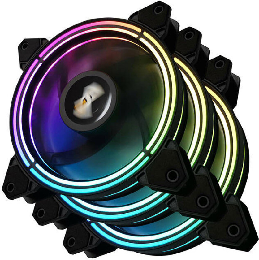 DeskFlash CF11 Pro ARGB PC-viftesett (1100RPM) 120 mm - 3pk