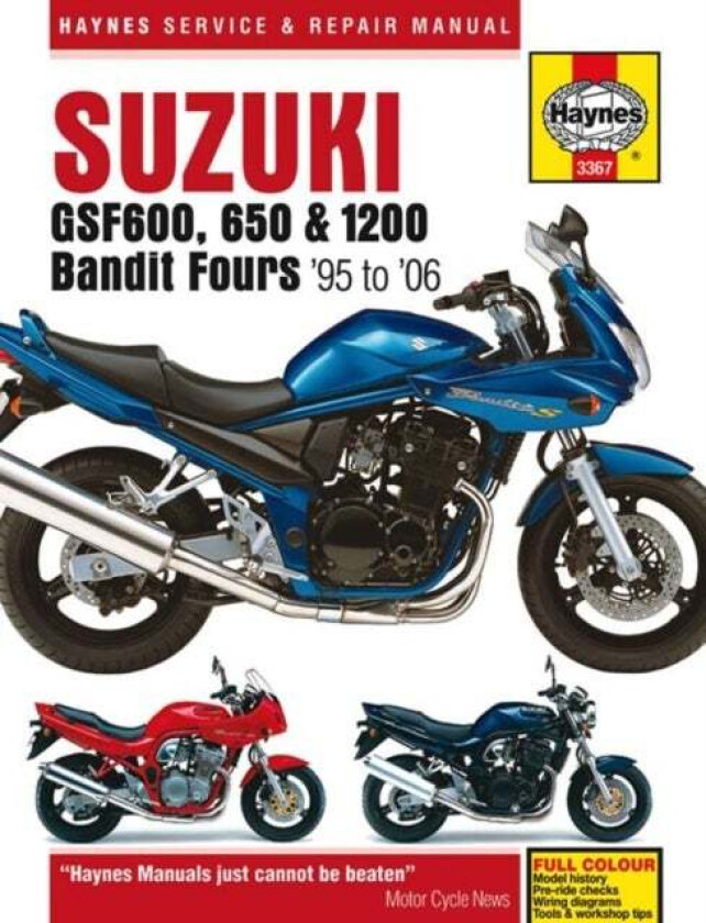 Suzuki Gsf600, 650 & 1200 Bandit Fours (95 - 06) Haynes Repair Manual Av Haynes Publishing