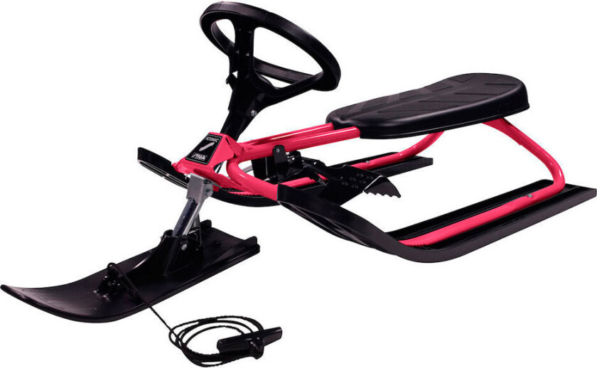 Snowracer Iconic Sled (80 kg/5 år+) Rosa/Sort