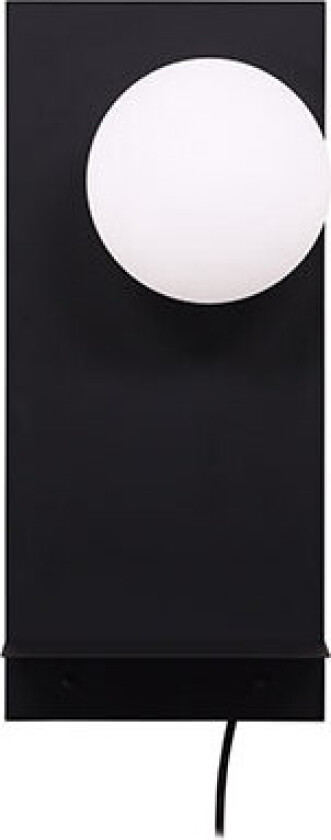 Troyes belysning vegglampe 20x17x45cm svart.