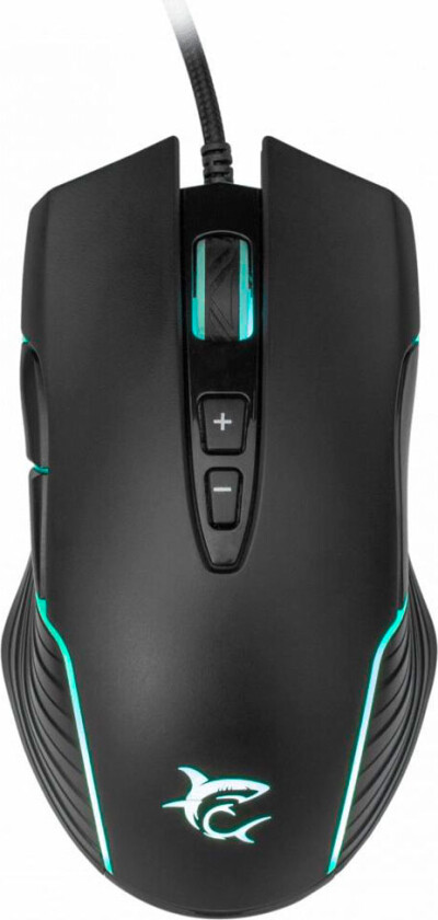 White Shark GM-5003 Gaming Mouse RGB (6400dpi) Svart