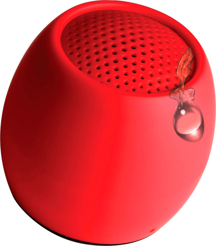 Boompods Zero Mini Bluetooth-høyttaler (5 timer) Rød