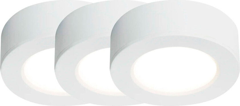 Kitchenio LED Utenpåliggende spot 3-Kit m/Moodmaker - 6,4cm (2W) Hvit