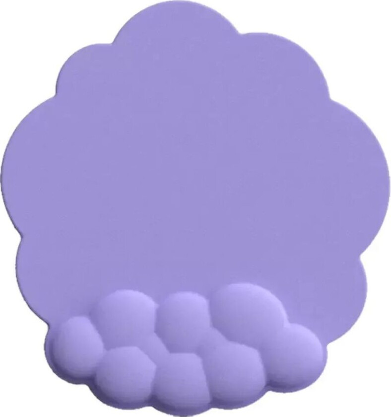 Musematte i Kunstskinn med Ergonomisk Håndleddsstøtte 25 x 26 cm - Lilla