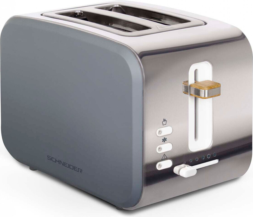 Schneider SCTON2G Brødrister 800W (2 skiver) Grå