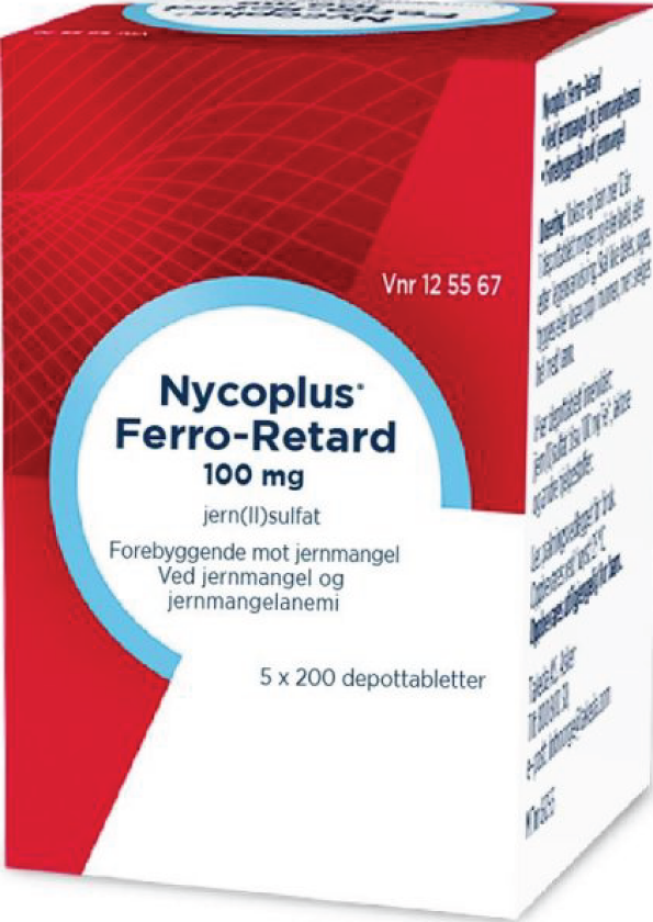 Bilde av Ferro-Retard 100 mg depottabletter, 5x200 stk.