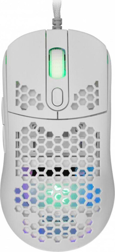 White Shark GM-5007 spillmus m/wire (6400dpi) Hvit