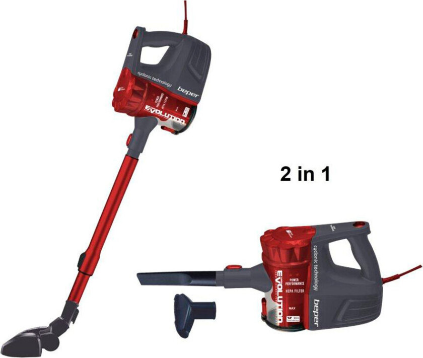 Beper 2-i-1 poseløs støvsuger 600W (0,8 liter)