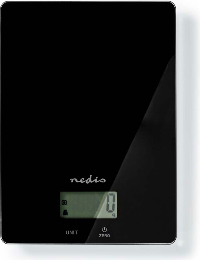 Digital kjøkkenvekt (5kg) Svart - Nedis