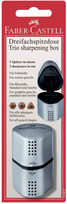 Bilde av Faber-Castell Grip blyantspisser - Sølv