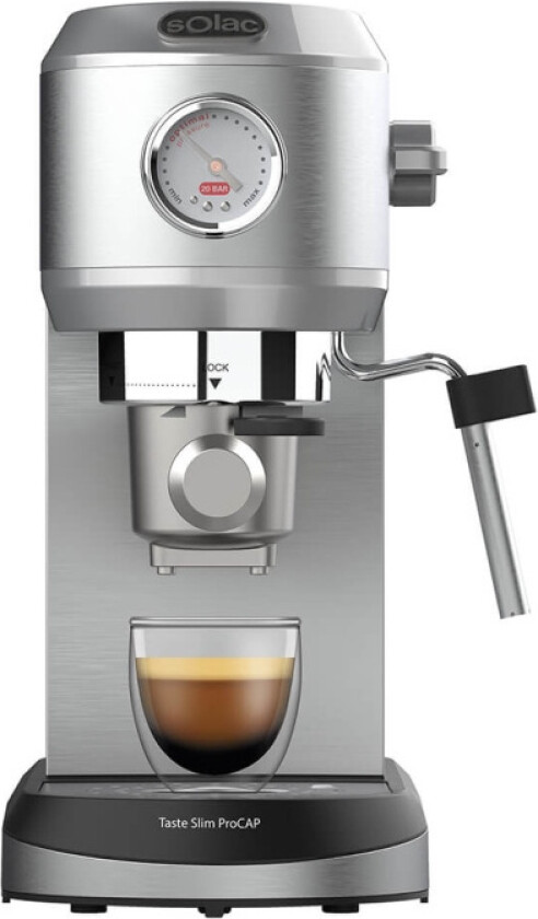 Solac Taste Slim ProCAP espressomaskin t/kapsel/filter (20 bar)