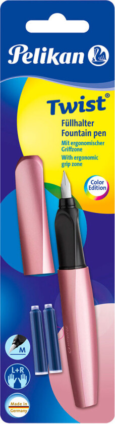 Pelikan Twist Fyllepenn +2GTP (M) Girly Rose