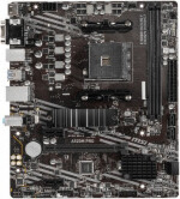 A520M Pro hovedkort, AMD AM4, DDR4 Micro-ATX