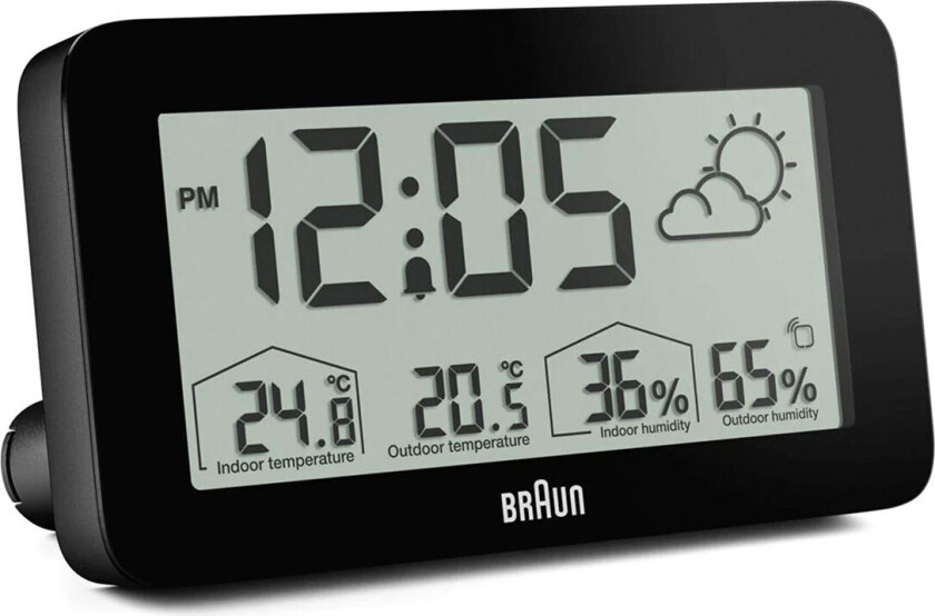 BC 13 B DCF RadiovÃ¦rstasjon (Hygrometer) Svart