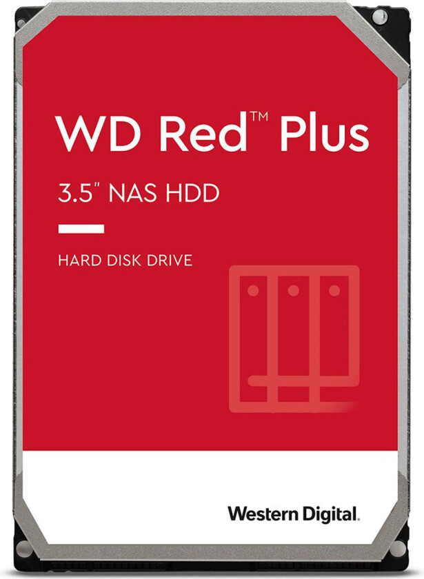 WD 6TB WD60EFZX Red Plus NAS HDD - 5400RPM - 3,5tm - 128MB cache