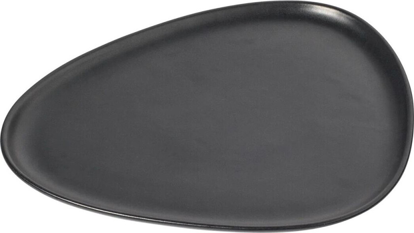 Lind DNA Curve Stoneware tallerken 26x30 cm Black