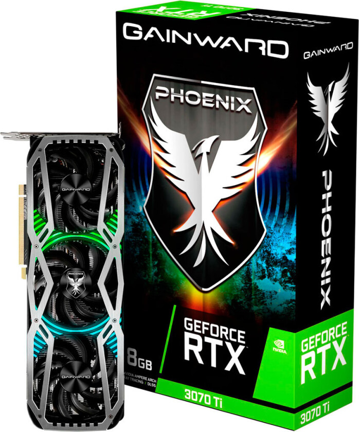 Gainward RTX3070Ti Phoenix grafikkort - NVIDIA GeForce RTX 3070 Ti - 8GB GDDR6X