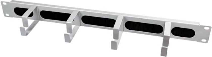 Kabelmanagement t/19tm Rackskap 1U (4 braketter) Grå