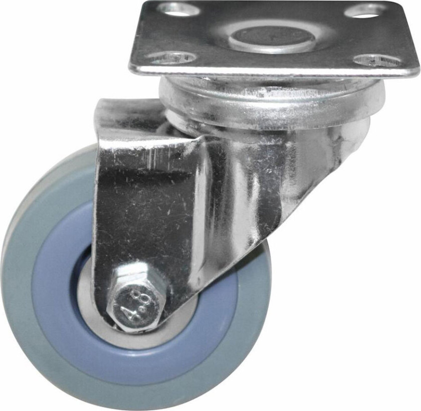 Bilde av Svingbart møbelhjul (50 mm) Grå gummi