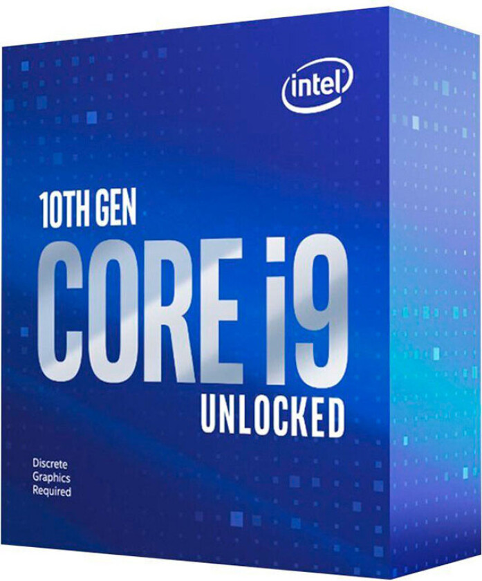 S1200 Core i9 10900KF Box Gen. 10 CPU - 3,7 GHz 10 kjerner - LGA 1200 (m/kjøler)