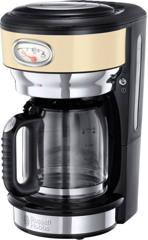 Retro Kaffetrakter 10 kopper (1,25 liter) Russell Hobbs