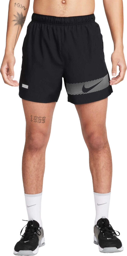 Dri-Fit Challenger Flash 5" Shorts Herre Black/Black/Black Reflective Silver XL