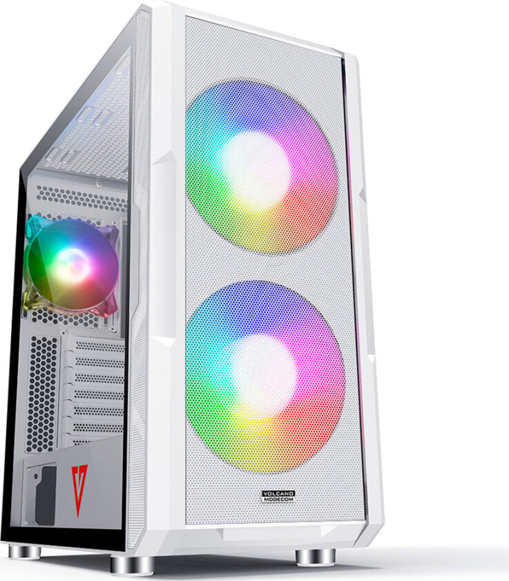 Modecom AMIRANI ARGB Midi PC-deksel (ITX/ATX/Micro-ATX) Hvit