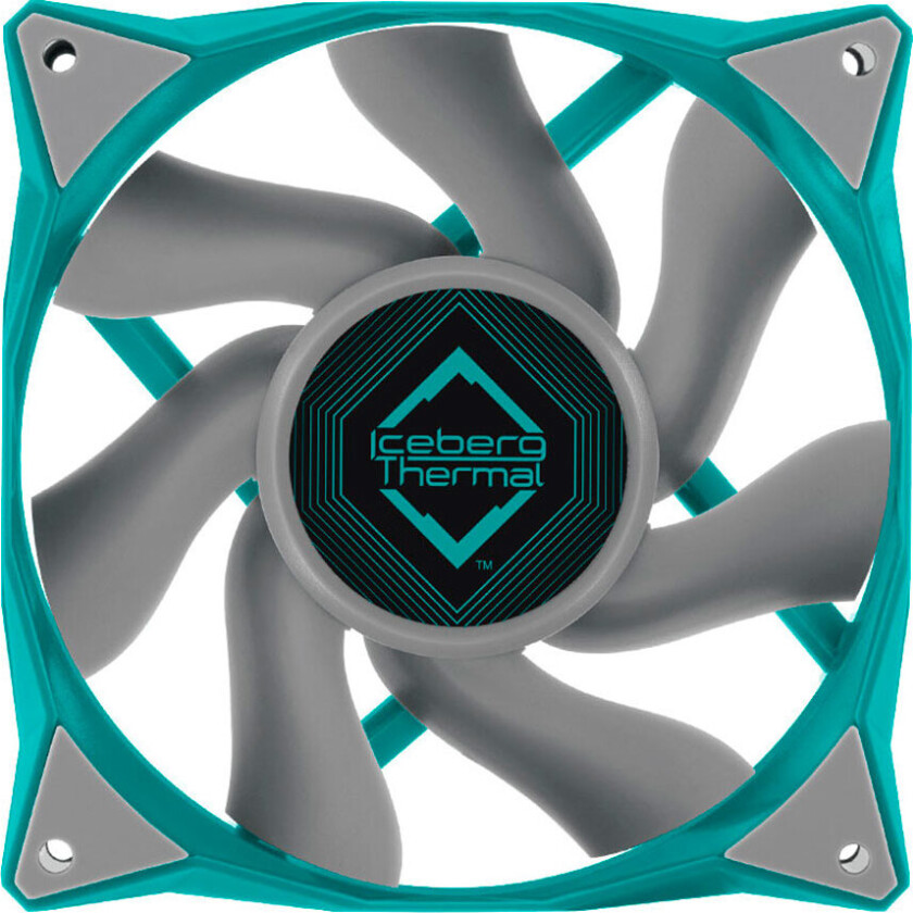 Iceberg Thermal IceGALE PC-vifte (1850RPM) 120mm - Blågrønn