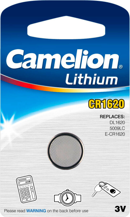 Camelion CR1620 knappcellebatteri 3V (litium)