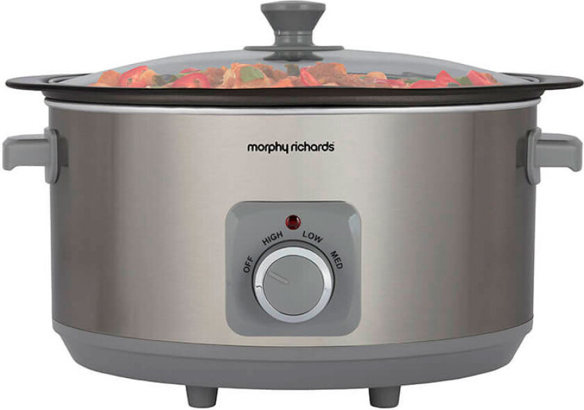 Morphy Richards 461014 Slow Cooker 6,5L - BÃ¸rstet stÃ¥l