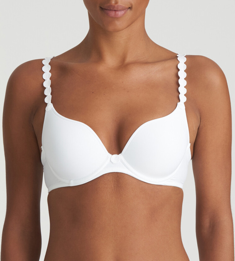 Marie Jo Tom BH Med Spiler, Farge: Hvit, Størrelse: 80B, Kvinner