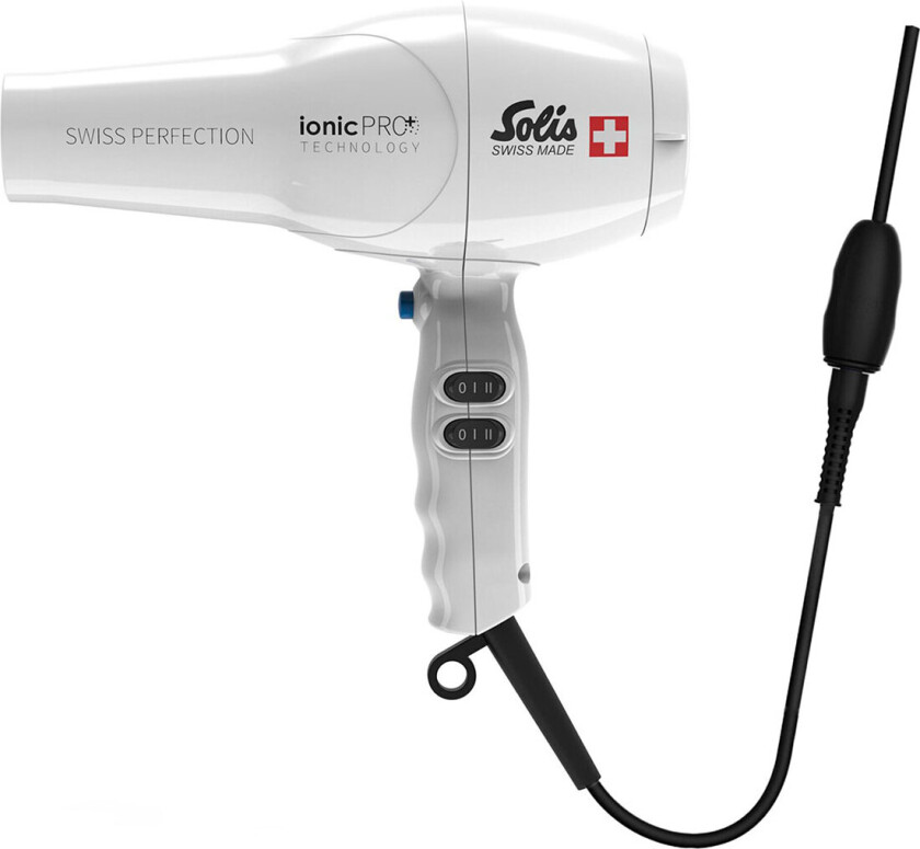 Solis Swiss Perfection 360 Ionic Pro hårføner (2300W) Hvit
