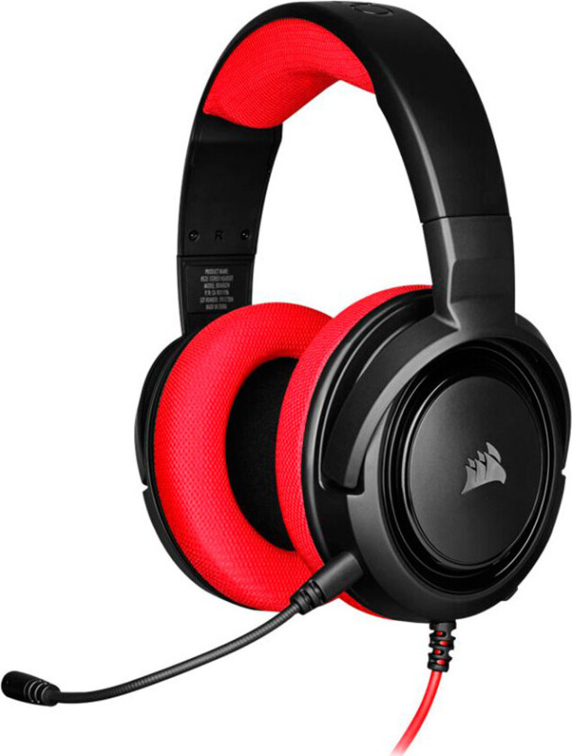HS35 Gaming Headset (3,5mm) Rød