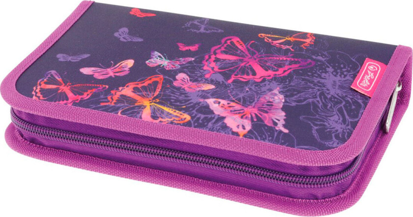 Herlitz Penal med tilbehør (20,5x14x3,8cm) Sommerfugler