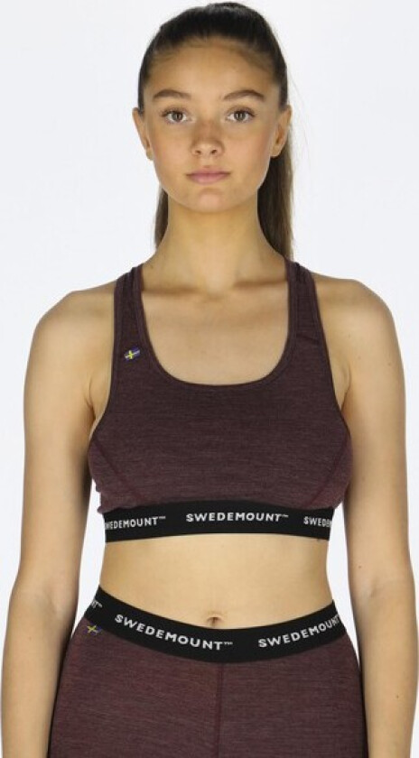 Himalaya Merino Wool Top W, Plum Melange, 40/42, Sport-Bh