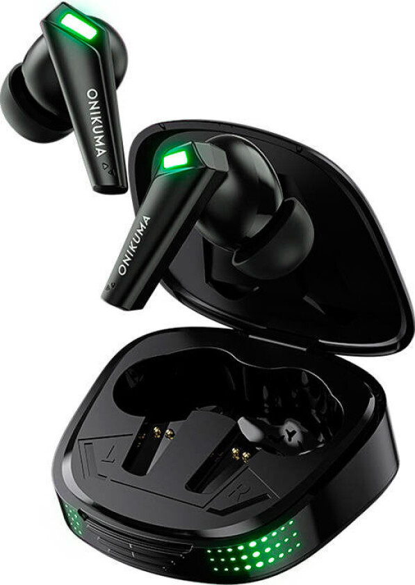 Onikuma T308 TWS Bluetooth In-Ear ørepropper (6 timer) Svarte