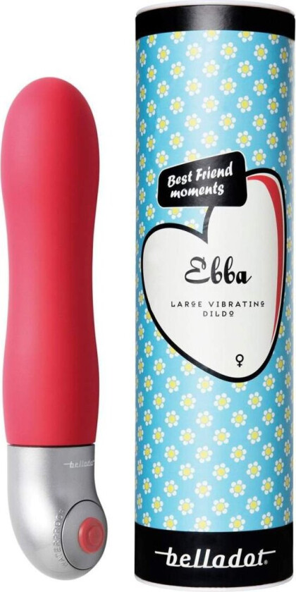 Ebba Large Vibrating Dildo Red