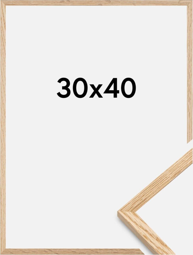 Ramme Tynn Eik Akrylglass 30x40 Cm