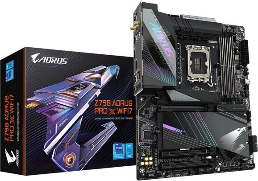 Z790 AORUS PRO X WIFI7 Hovedkort - Intel Z790 - Intel LGA1700 socket - DDR5 RAM - ATX
