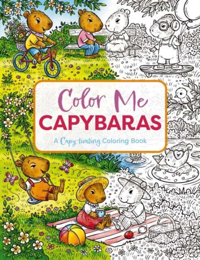 Color Me Capybaras Av Editors Of Cider Mill Press