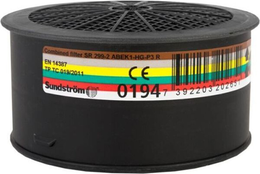 SR 299-2 Kombinasjonsfilter ABEK1-HG-P3 R