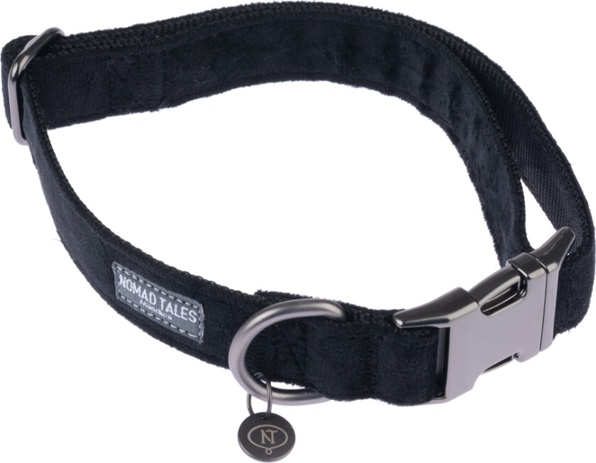 Blush hundehalsbånd, ebony - Str S: 28 - 45 cm halsomkrets, B 15 mm