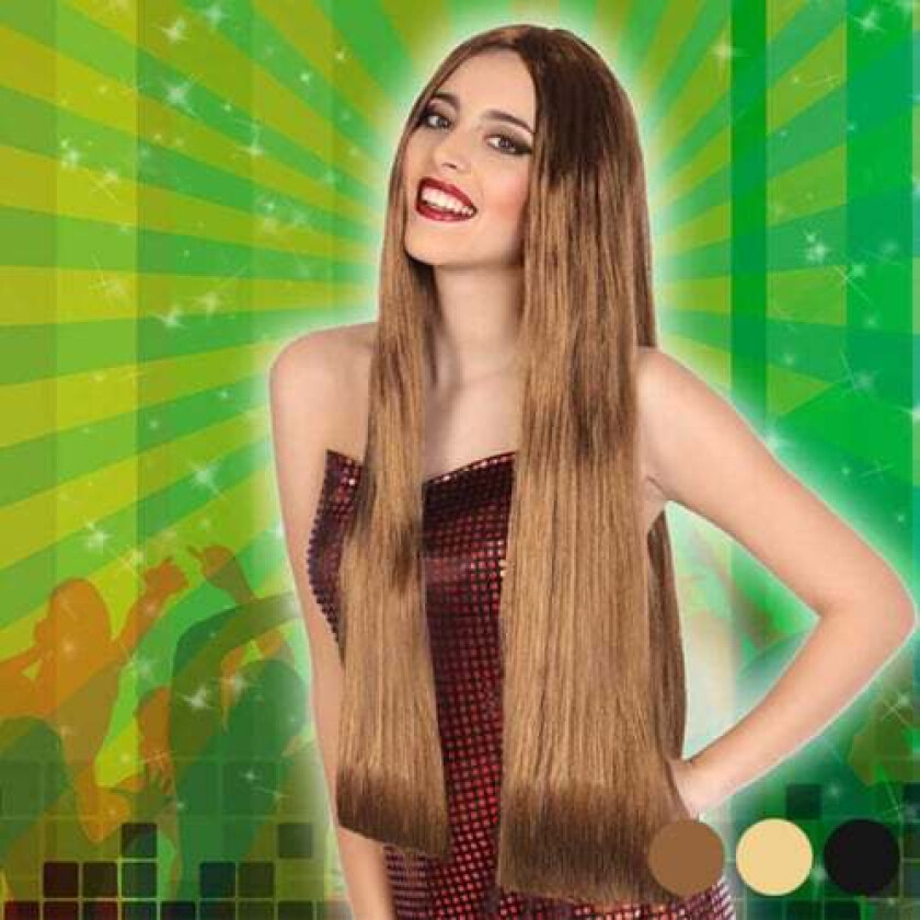 Langhåret parykk 117847