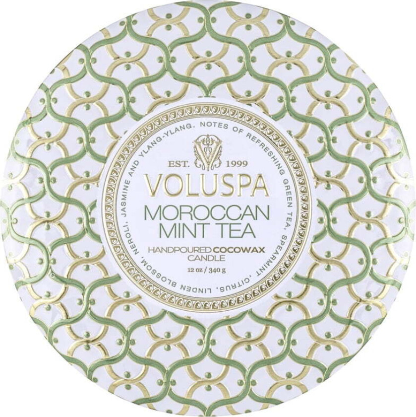 Maison Blanc 3-wick Tin duflys 40 timer Moroccan Mint Tea