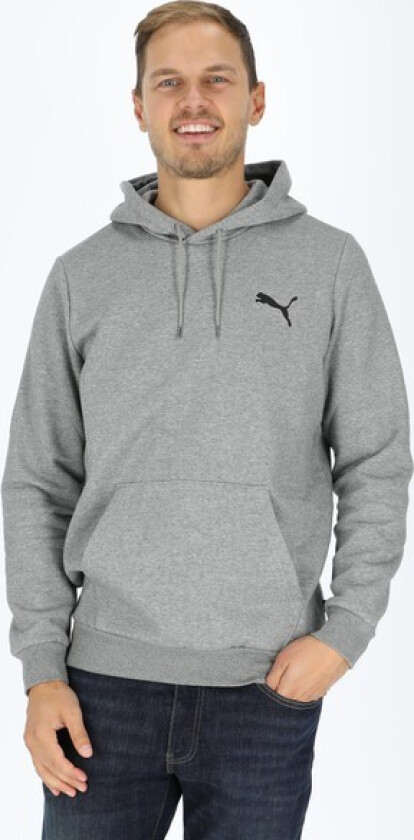 Ess Small Logo Hoodie Fl, Medium Gray Heather-Cat, 2xl, Hoodies
