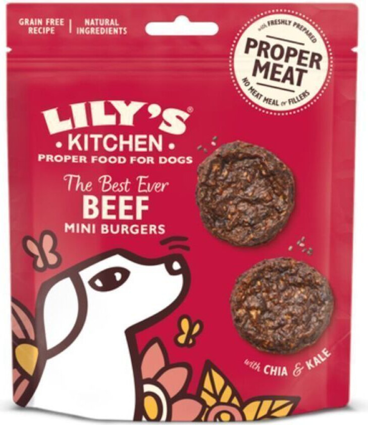 Beef Mini Burgers Godbiter til hund 70 g