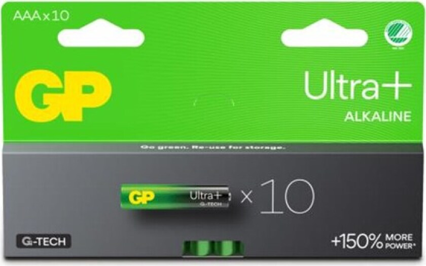 Battery Ultra Plus Alkaline AAA 10-pack